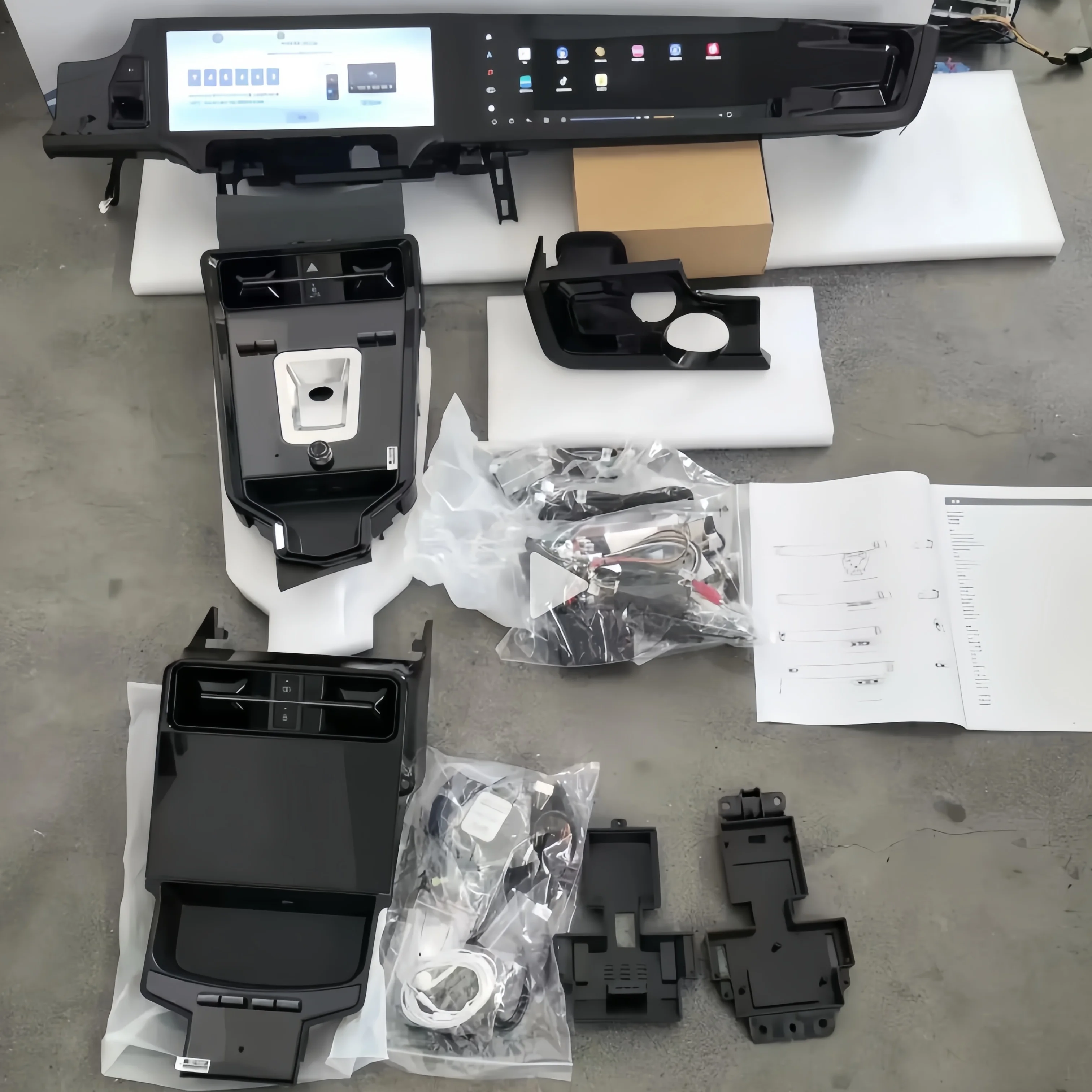 For Porsche Panamera 2010~2017 Upgraded 2025 Rear Air Conditioning Climate Board Voice Control LCD Touch Climate Control Screen