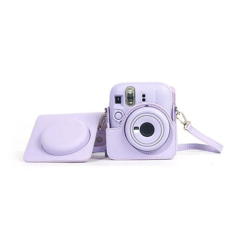 

Camera Bag for instax Mini 13 PU Leather Magnetic Buckle with Back Pocket and Adjustable Shoulder Strap