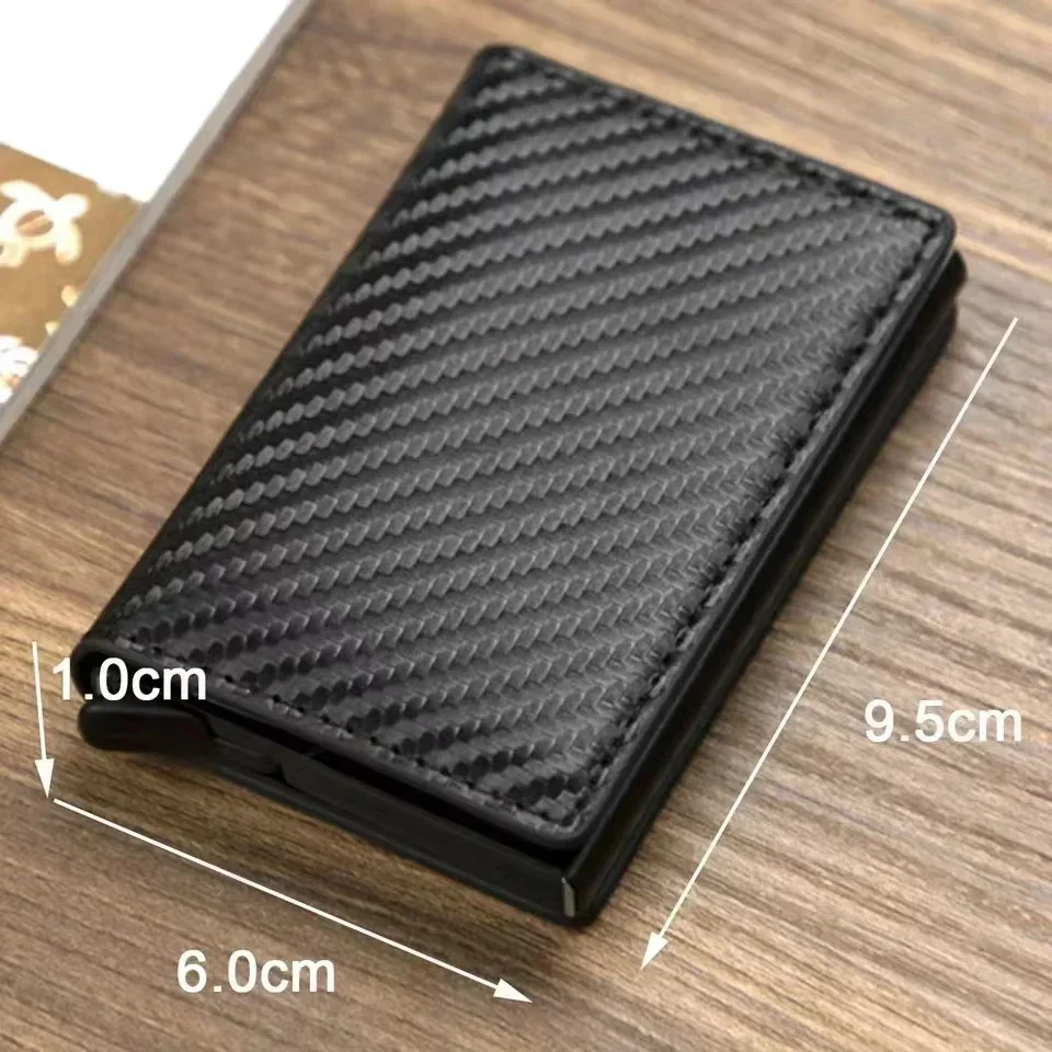 Rfid Credit Card Holder Men Wallets Bank Cardholder Leather Wallets For Volkswagen VW Rline Beetle Touareg Tiguan Touran CC