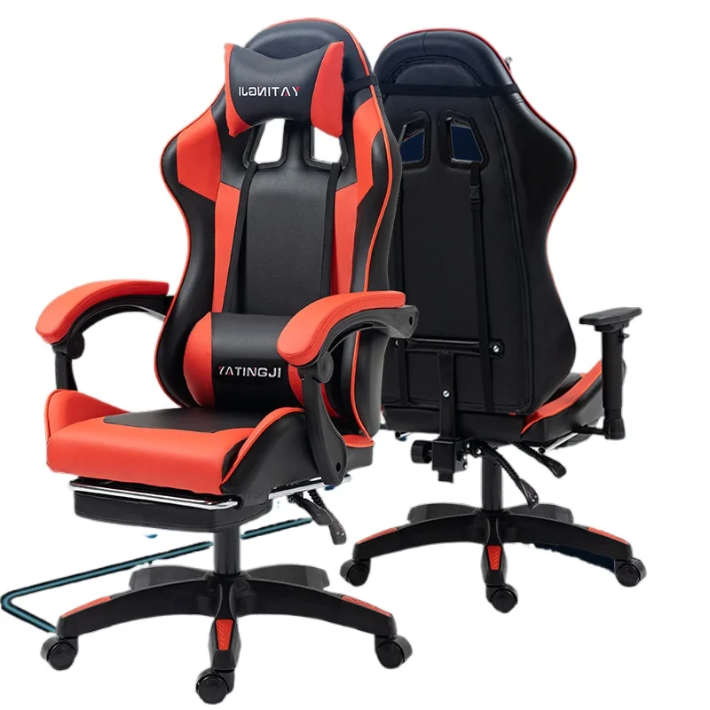 Gaming Chair for Esports and Office Use Ergonomic Reclining Computer Chair with Massage Function Swivel Lumbar Support Home view 2