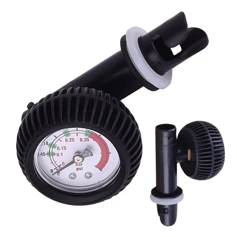 

Black Air Thermometer For Inflatable Kayak Raft Boat Surfing Stable Performance Pressure Gage Inflator Gauge Meter Tester