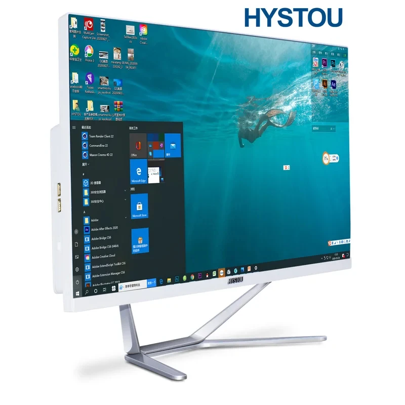 23.8 27 Inch GTX 8 Core CPU I7 9700F 16GB RAM 1TB SSD Gaming Pc 8K All In One Desktop Computer