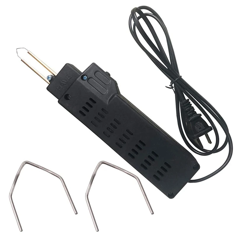 Stapler panas las plastik, mesin perbaikan staples panas Bumper Auto perbaikan Pre Cut untuk semua mobil sudut kanan 1000 Mm 0.8 buah