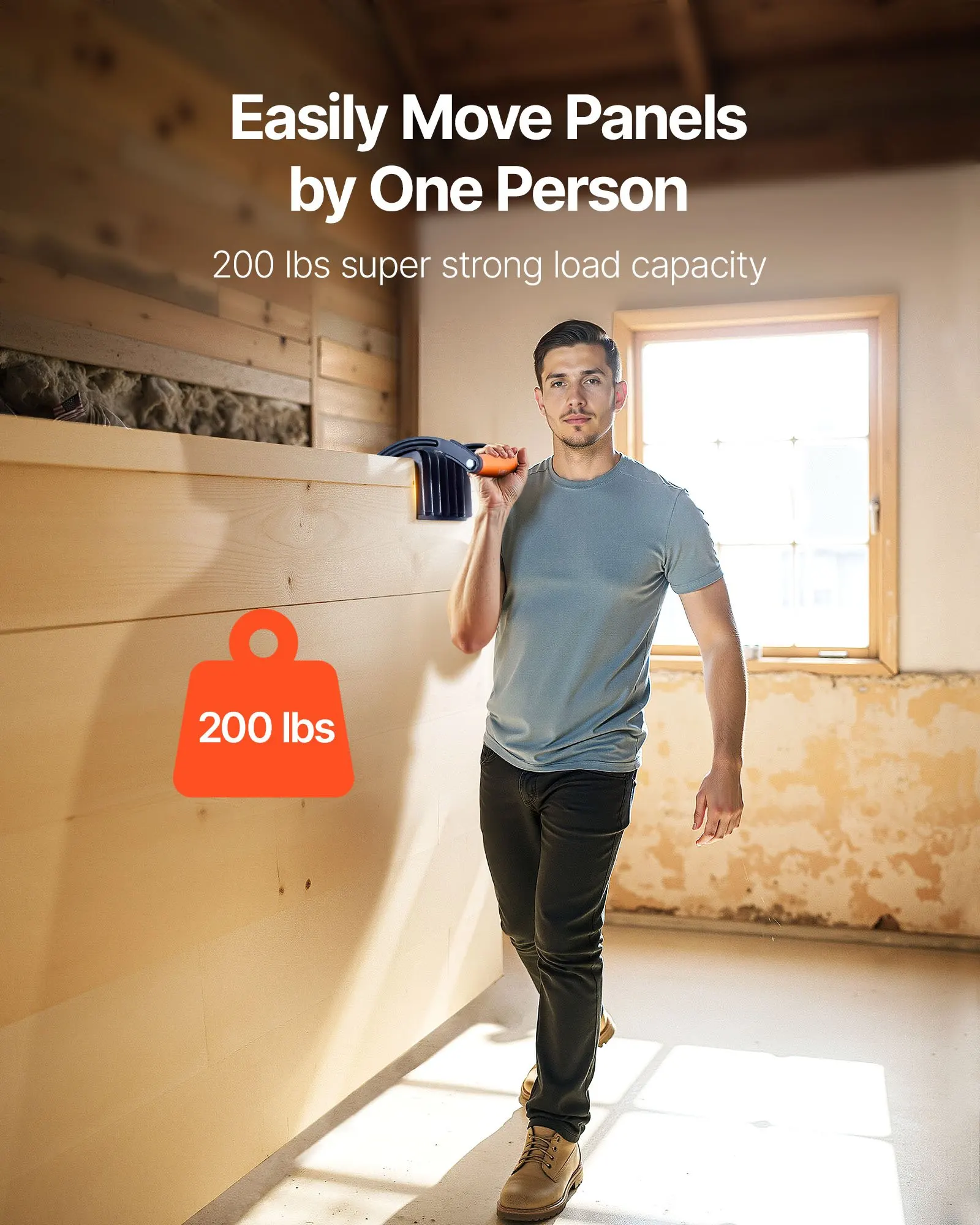 Plywood Carrier 200 Lbs Drywall Carrying Tool For 0-1 Inches Thickness