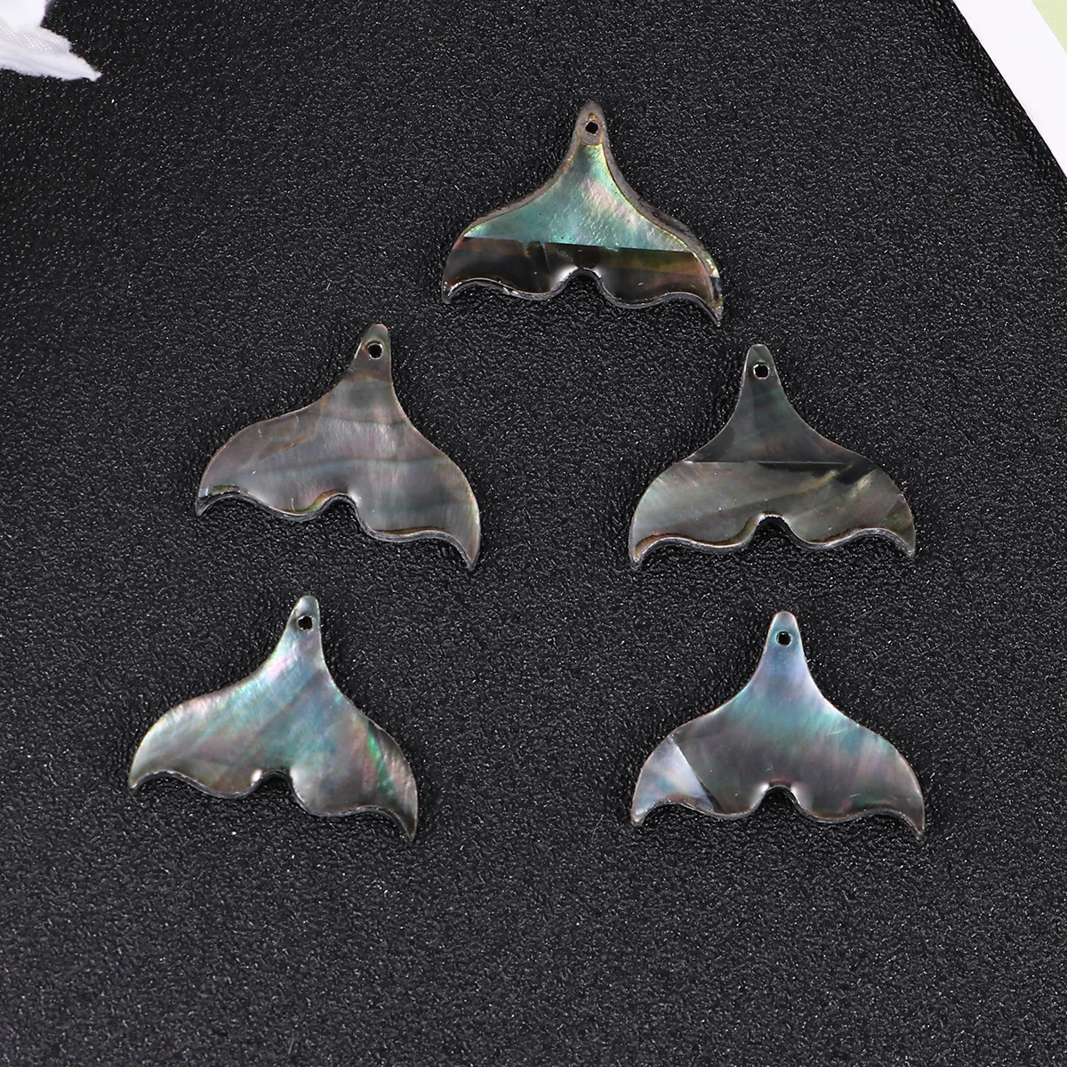 

10pcs Shell Jewelry Parts Colorful Pendant Accessories Fishtail Funny Necklace Decorations Lightweight Durable Craft Diy