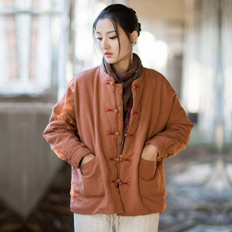 Women's Winter down Jacket 2025 Warm Cotton-Padded Casual Vintage Thick Parka Outerwear Cold-Resistant Female Coat