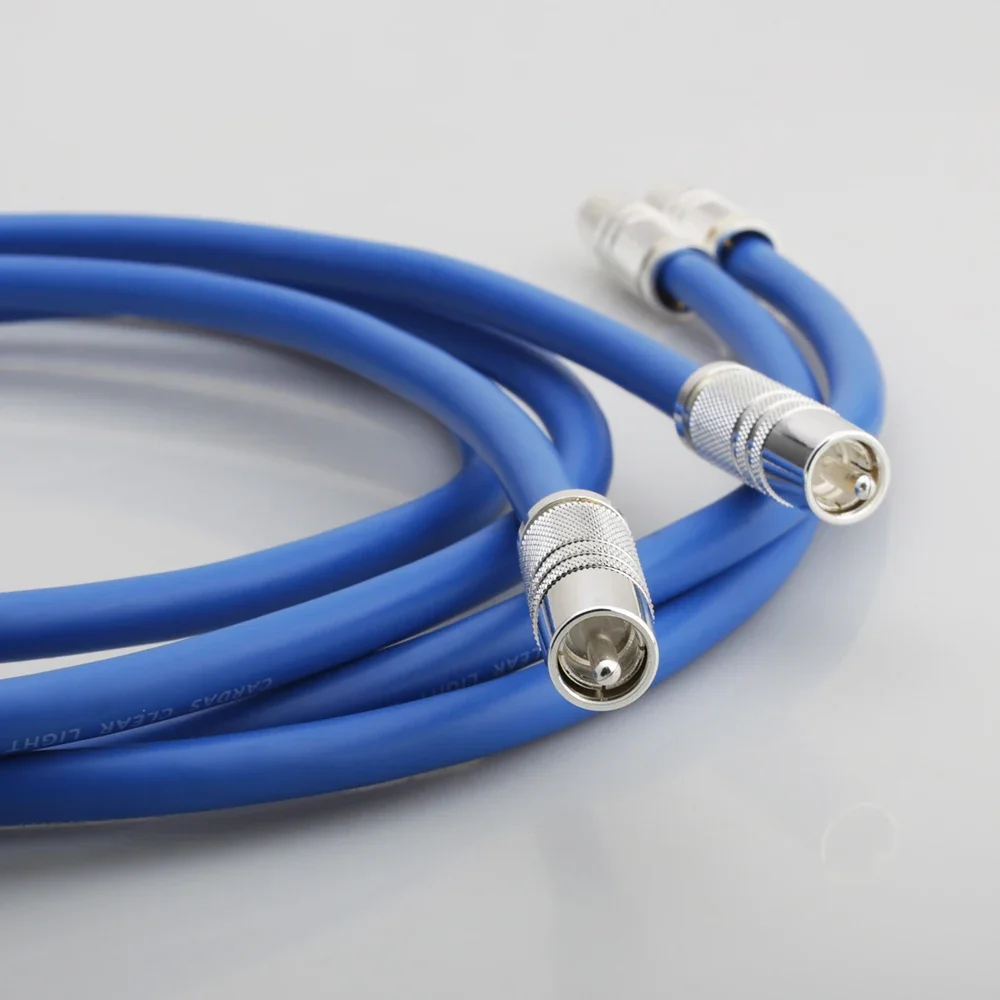 High Quality CARDAS Clear Light HiFi RCA Interconnect Audio Cable With Silver Plated RCA Male Plug,RCA Connector