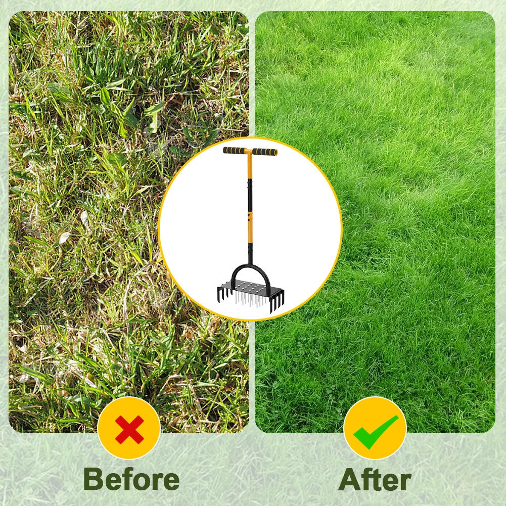 أداة تهوية العشب اليدوية الثقي - مراجعة Lawn Aerator Shoes Spikes Heavy Duty وسعره