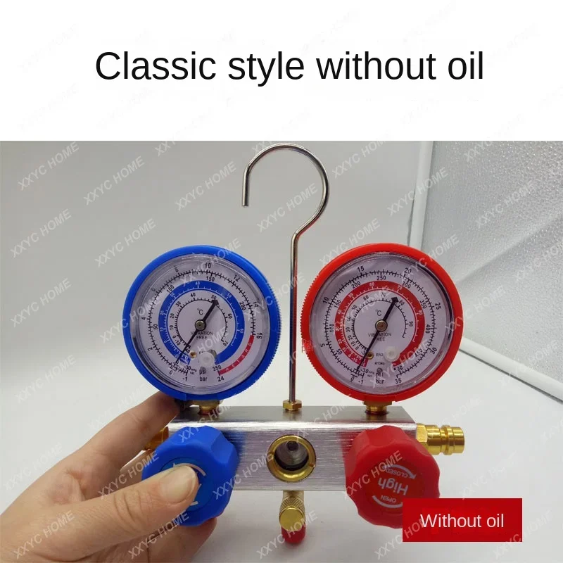 Car Air Conditioning Fluorometer Pressure Gauge Refrigerant Gauge Fluorination Tool Repair Kit Fluorination Tool Repair Tool