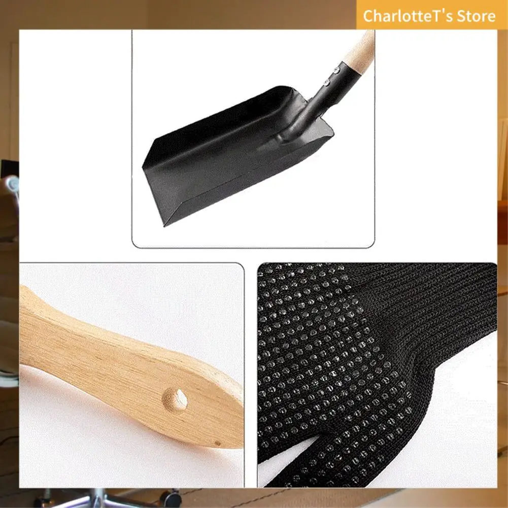 

Fireplace Ash Shovel And Brush Set, Shovel And Hearth Brush, Fireplace Shovel And Brush Hearth Tidy Accessories Set-ABLI