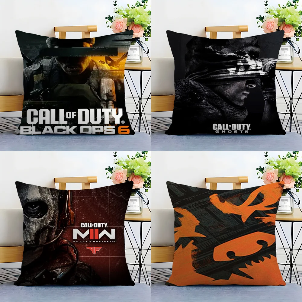 C-Call of D-Duty-s Black Ops6 Pillow Case Plush Fabric Soft  Pillowcase Double Sided Print Cushion Cover Household Gifts