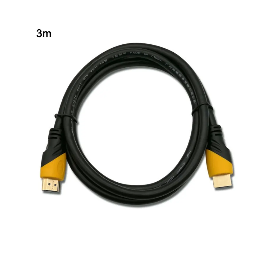 Hot 1.5/3M HDMI-compatible Cable Version 24K Gold-plated Engineering Cable HDMI-compatible HD Display Video Cable Dropshipping