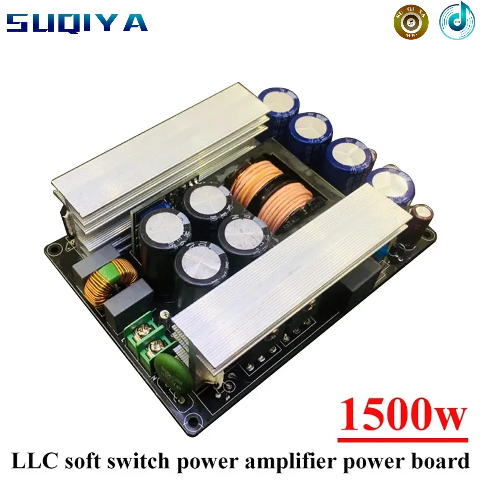 

1500w LLC Power Amplifier Soft Switch Power Board Dual Output Voltage ± 45v-80v High Power Diy Audio Amplifier Accessories