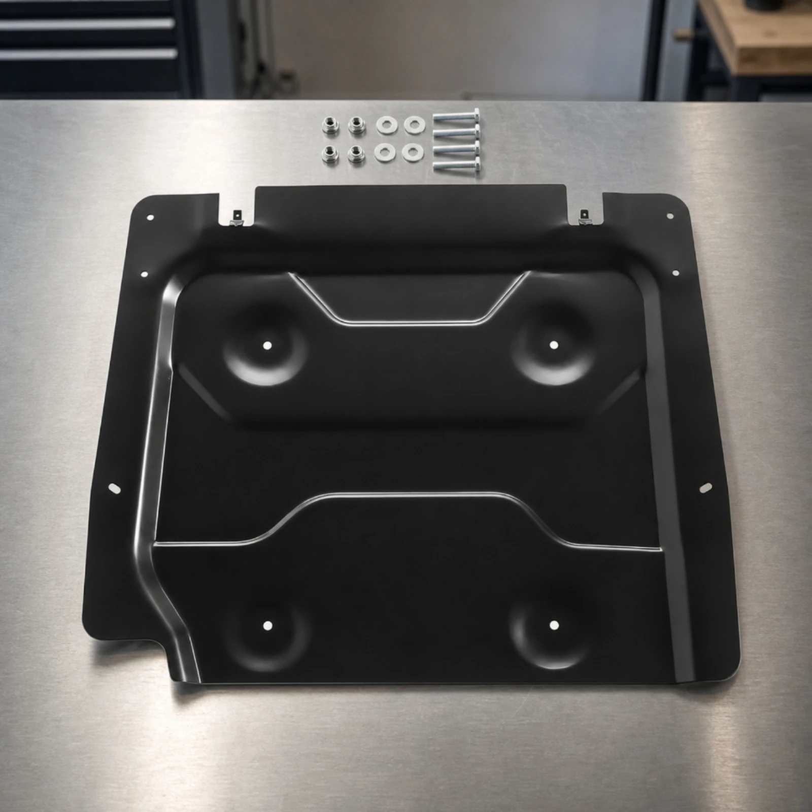 Motorcycle Trunk Base Plate with Fasteners Sturdy Motorcycle Rear Luggage Trunk Base Plate Adapter Long-Lasting Compatible