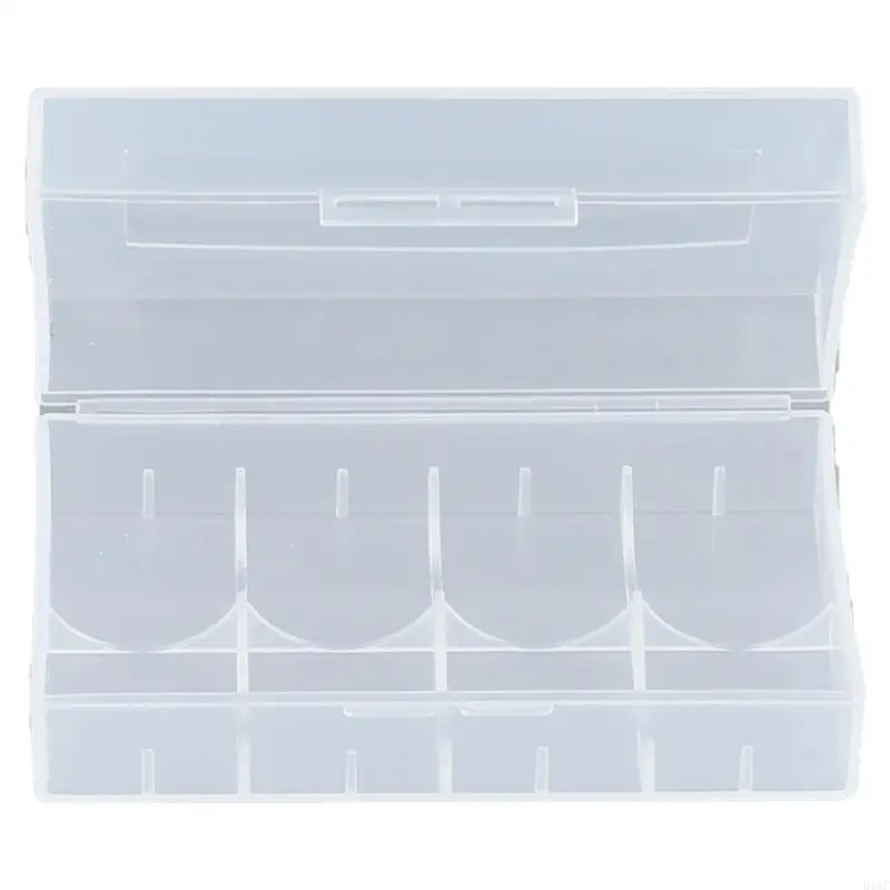 Estuche protector almacenamiento batería transparente 918C para caja almacenamiento organizadores batería 21700