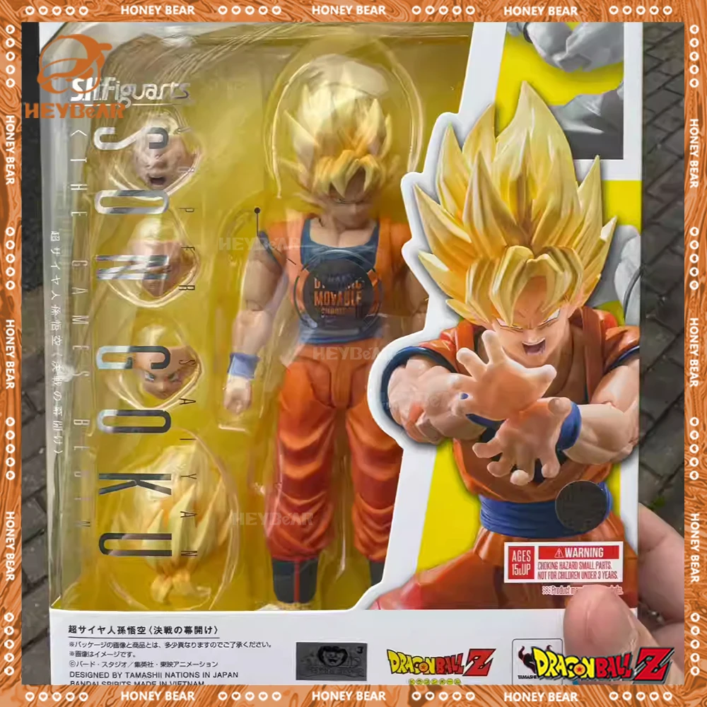 

IN STOCK Original S.H.Figuarts Dragon Ball Z Super Saiyan Goku Battle Opening Action Figure Model Pvc Statue Collection Toy Gift