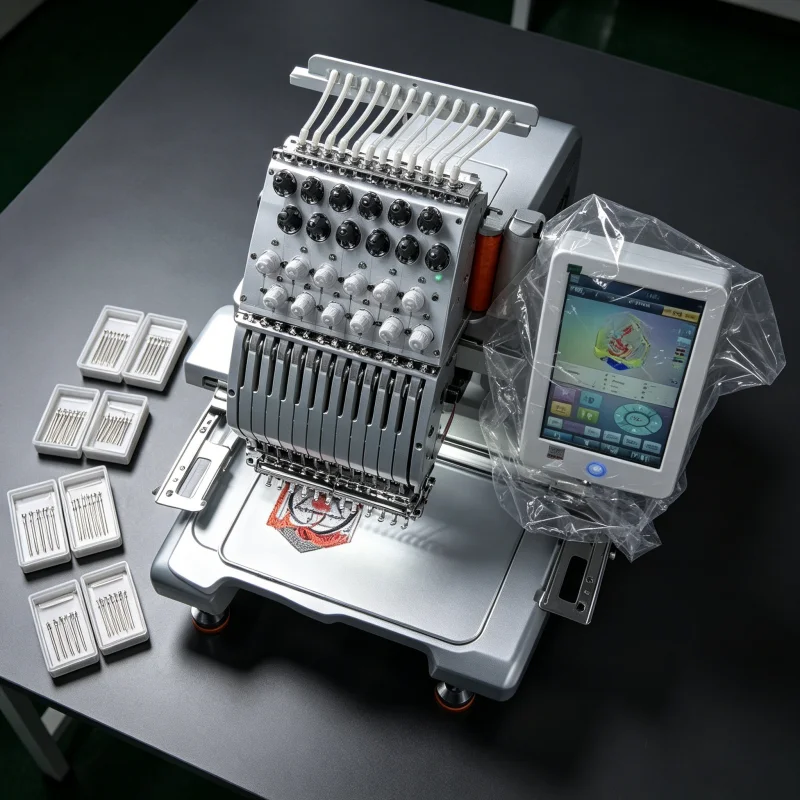 Computerized Multi Needle Embroidery Machine 8 Head Large Scale Textile Apparel Factory Production Machine Wholesaler Supplier