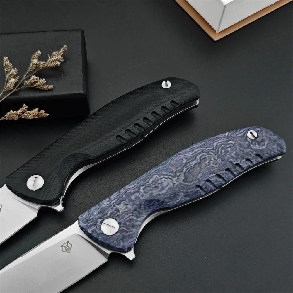 High Hardnes Outdoor Hunting Folding Knife Excellent G10 Handle Survival Camping Cutting Tool Fishing EDC Rescue Knife