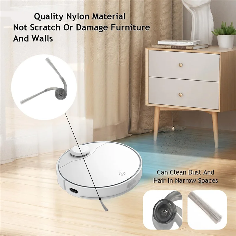 

Accessory For Roborock Saros Z70/Z70 Ultra Robot Vacuum Cleaning Kit-Wipes, Dust Bags, Filters, Side Brushes Included