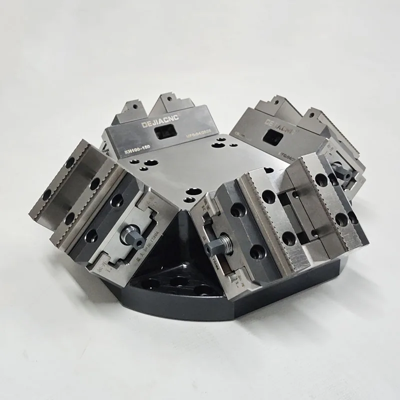 

KH100-150-4 Multi-station Modular Flexible Vice - 5 Axis Self Centering Vise for CNC Milling