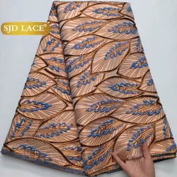 SJD LACE Damask Lace Fabrics African Jacquard Brocade Nigerian 2026 Latest French Women Gilded Lace for Wedding Dresses Sew 4251