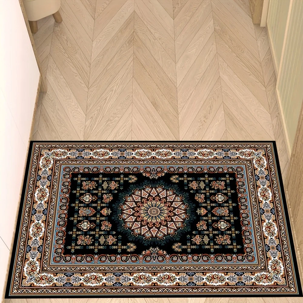 2D Flat-1pc Entrance Doorway Decorative Mats , Suitable for entrance, kitchen, living room, rectangular carpet decoration.
