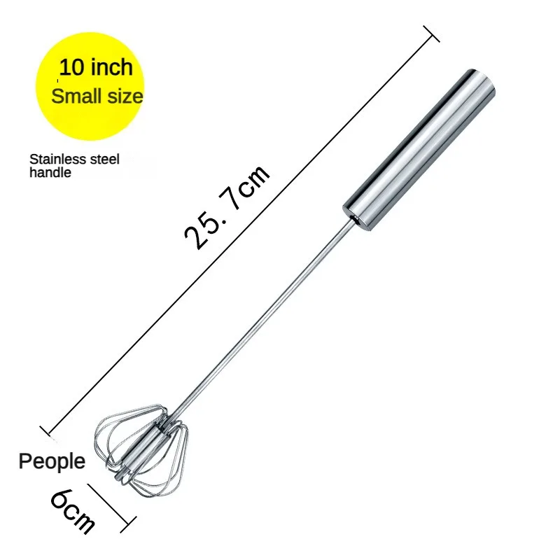 1stainless steel semi-automatic egg beater hand push style cream blender household kitchen hand-held baking stirring rod