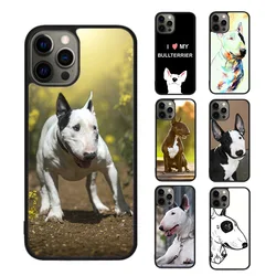 bullterrier bull terrier pies szczeniaki Pokrowiec na telefon do iPhone SE2020 15 16 14 13 12 11 Pro Max Coque do Apple 8 PLUS 7 XS