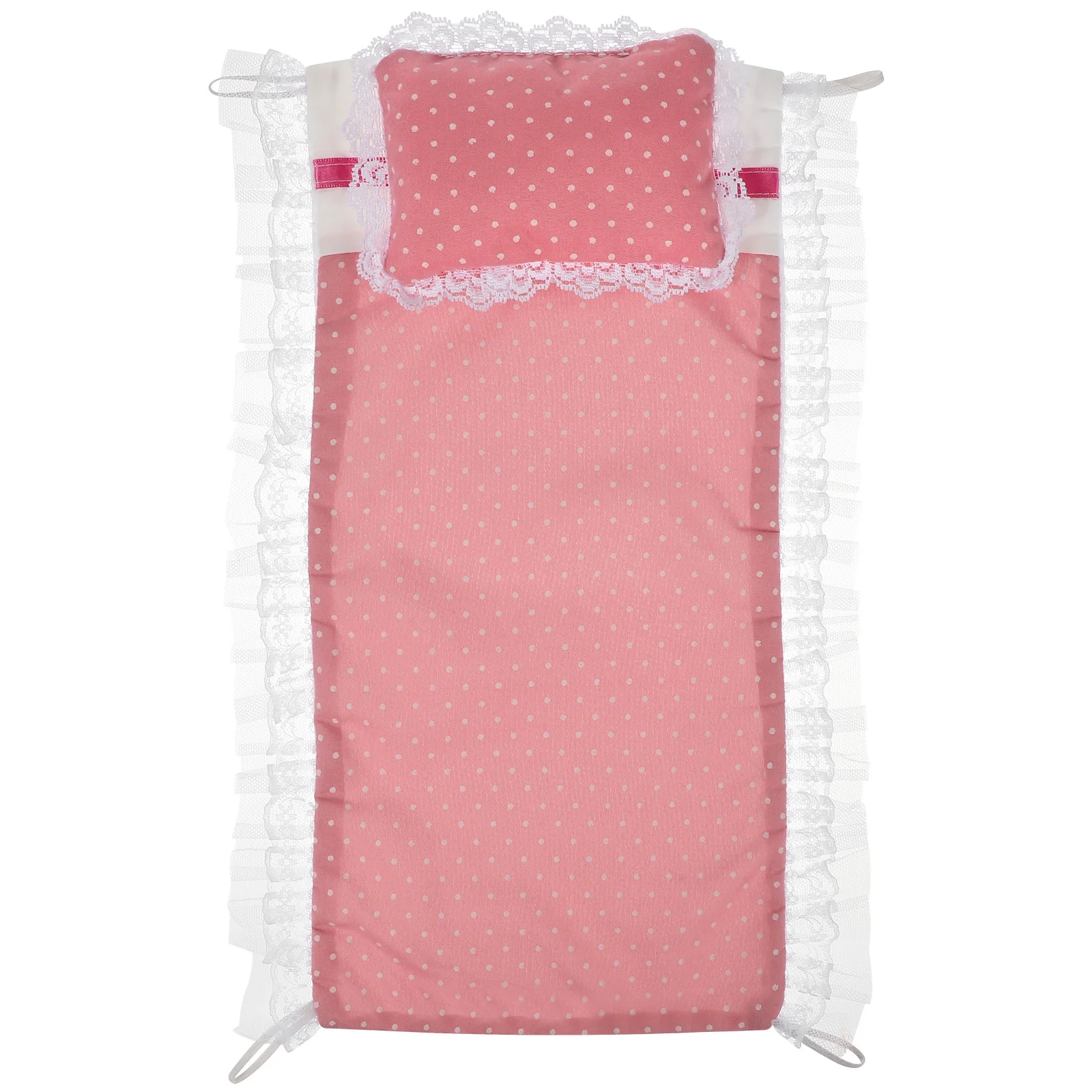 

1Set Miniature Bedding Set Mini Bed Sheets Pillows Mini House Bedroom Accessories Kit Realistic Decoration House Bedding