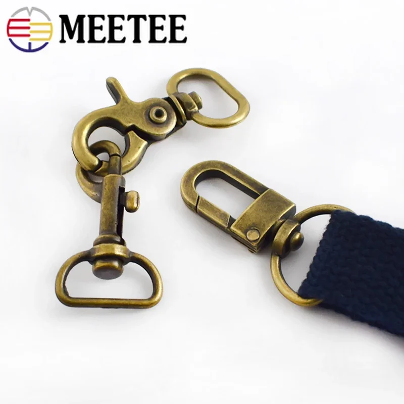 4/10/20 pz 2cm fibbie in metallo bronzo per borsa girevole chiusura aragosta Cilps gancio cinturino fai da te appendere anello accessori Hardware