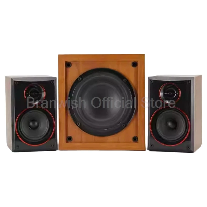 1 Set 5.5 inch  Passive Subwoofer 2*3inch Satellite Speakersr HiFi 100W Super Bass Subwoofer+30W*2 Fever Speakers  Home Theater