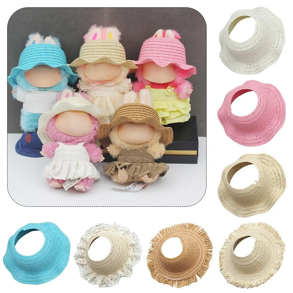 

Versatile 17CM Labubu For Labubu Hat Handmade Knitted Fisherman Hat Replacement DIY Doll Hat Doll