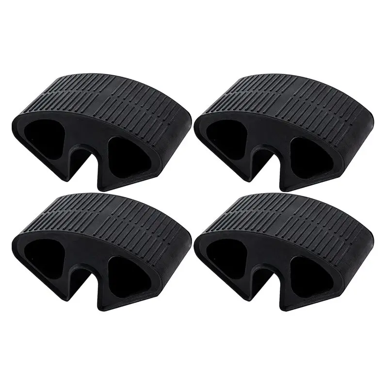 AT21-For Dorm Bed Ladder Foot Support 4 Pcs Rubber Fit For 0.77 Inch Rails, For Dorm Loft Steps Protector