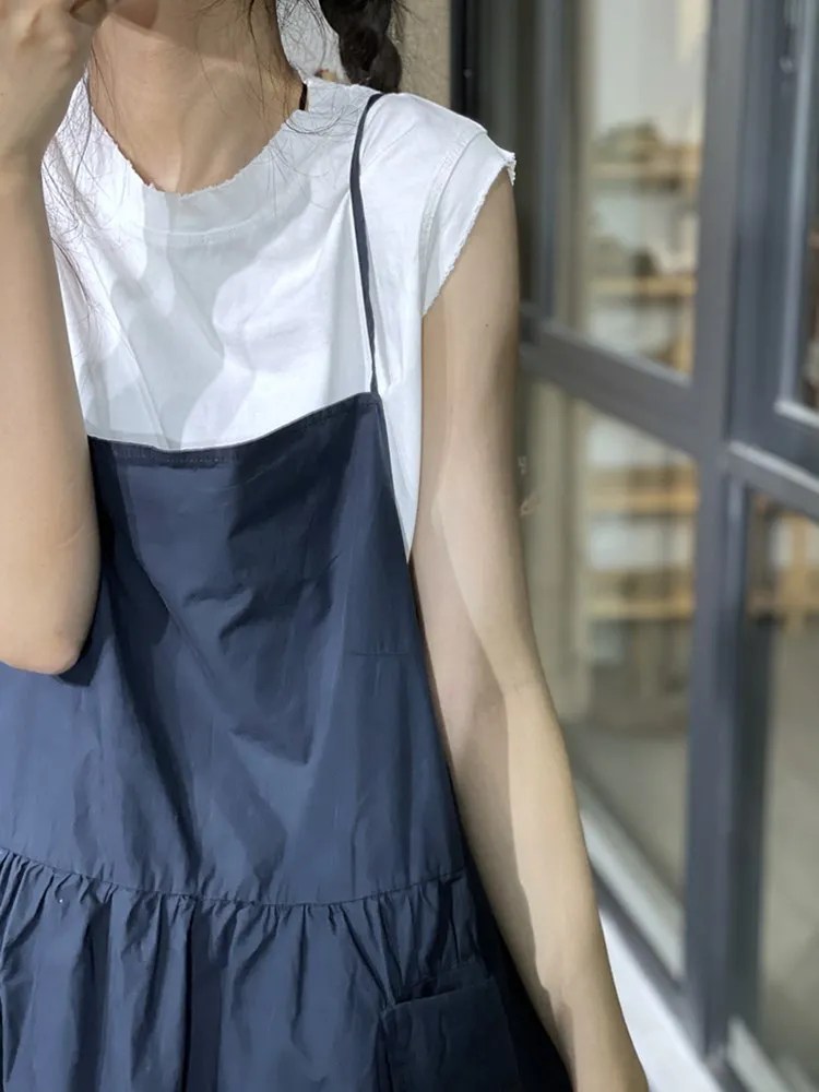 Japanse Sle Dr Casual werkkleding A-lijn Midi Dr Zomer Anti-aging buikbedekking Afslankband Dr
