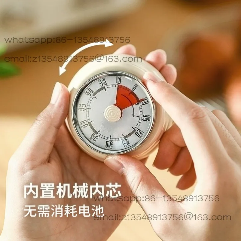 Mechanical Timer Magnetic Cooking Time Management Student Learning Reminder Alarm Clock Cooking Timer