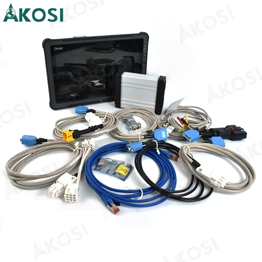 For ZF-Testman ZF TESTMAN EHPS DPA06 DIAGNOSTIC TOOL Servolectric With Cables Car Transmission with Getac F110 Tablet