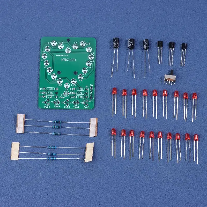 Fun DIY Electronics Kit, Build Your Own Blinking Heart Light, Perfect STEM Gift for Beginners, Teens or Electronics Hobbyists