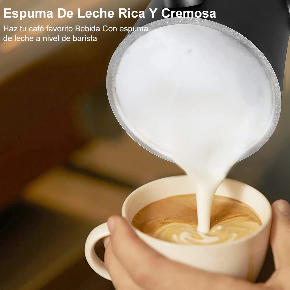 Espumador de leche eléctrico, máquina de espuma de leche para café, capuchino, Latte, 4 en 1, espuma caliente y fría, Espumador de leche automático