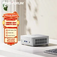 MINISFORUM Mini PC UM680 Slim AMD Ryzen 7 6800H Mini Computer Window 11 DDR5 32GB 1TB SSD UM870 Slim AMD Ryzen 7 8745H Gaming PC