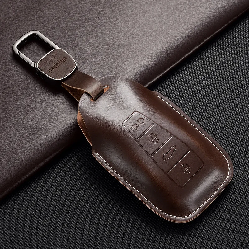 

Suitable for Geely Key Cover Dihao GS Leather Bag Boyuexing Ruixingyue L Binyue Buckle Icon Haoyue Shell Cover Hot Sale
