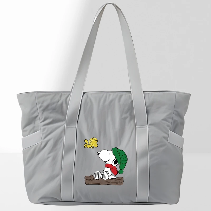 

Женская складная дорожная сумка в стиле аниме Snoopy, мужская спортивная сумка, новая портативная сумка для сухого и влажного разделения, сумка для йоги, сумка для работы, поездок на работу, подарки