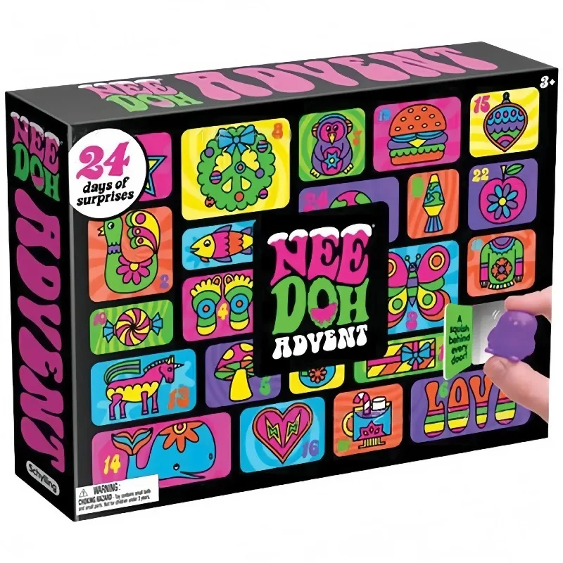 Needoh's new Christmas countdown calendar in 2026, treasure hunt, New Year's surprise, blind box toy party and holiday gift. image 3
