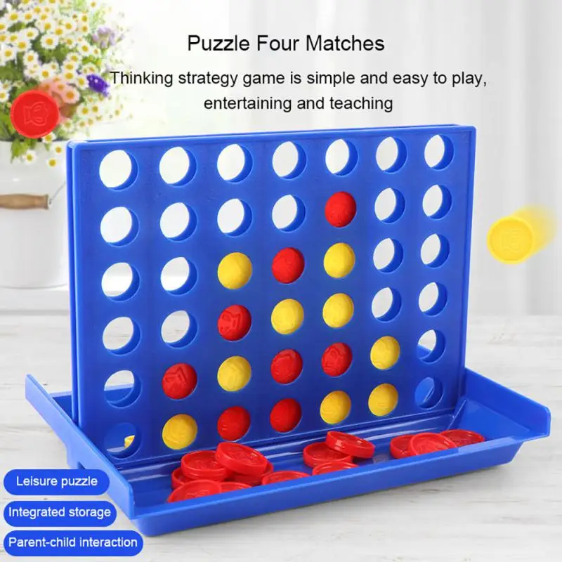Neuestes Connect 4-Spiel Classic Master, faltbar, für Kinder, Line Up Row, Brett, Puzzle, Spielzeug, Geschenke, Brettspiel