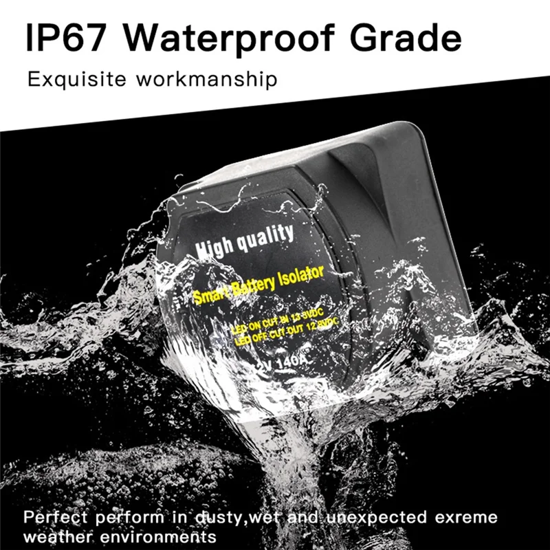 AD23-بطارية مزدوجة المعزل الذكي 12 فولت 140A الجهد الحساسة سبليت تهمة التتابع VSR قطع غيار السيارات التتابع VSR للمعسكر