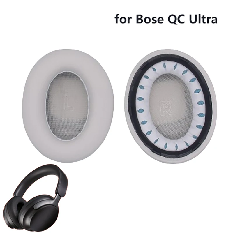 Bantalan telinga spons untuk Headphone, bantalan telinga spons pengurang kebisingan Qc Ultra, bantalan Headset, bantalan busa earpad