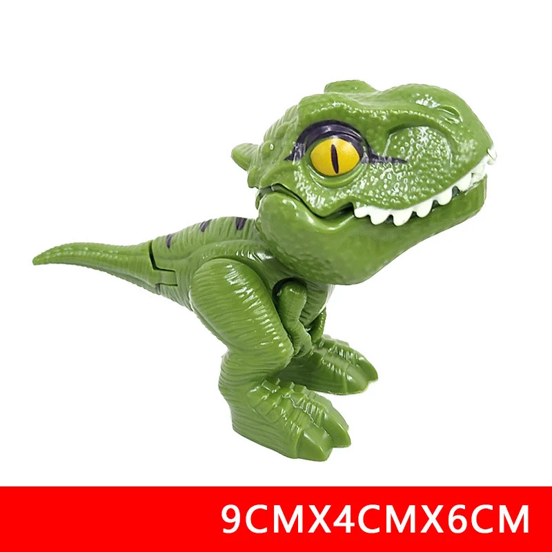 Jurassic Tyrannosaurus Rex Bite Finger Toy Dinosaur Model Simulates Dinosaur Animals Children's Gift Birthday Present Doll Gift