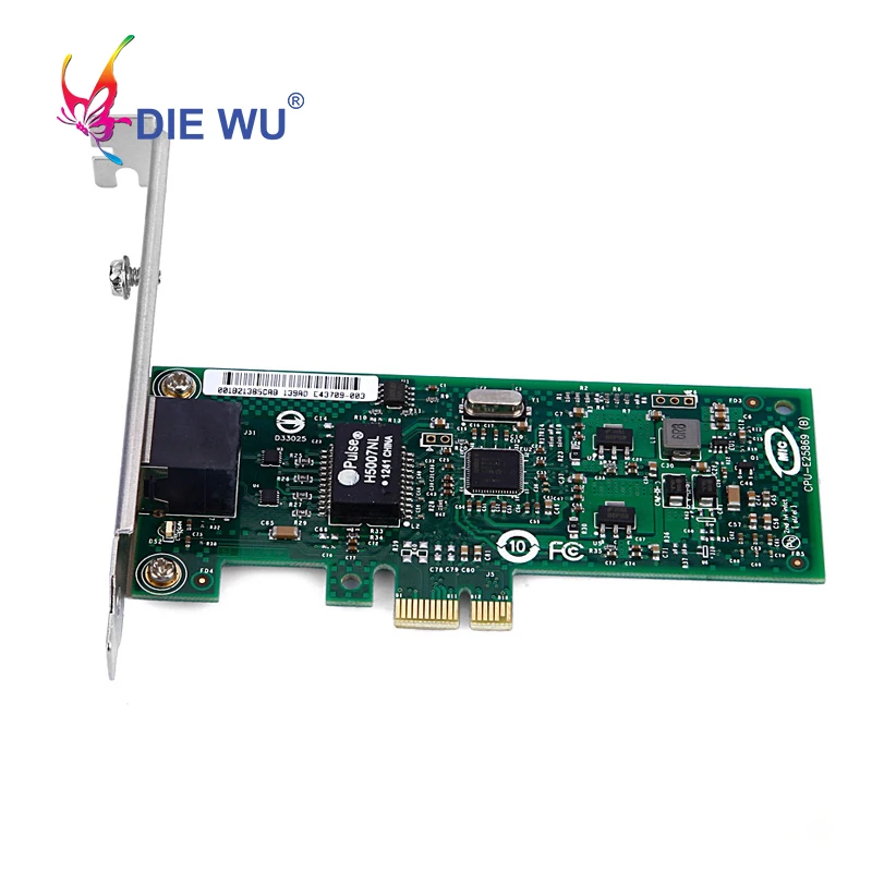 PCIe x1 Single RJ45 10/100/1000Mbps Gigabit Controller Adapter for Intel 82574 Chipset NIC Interface Card with Short Bracket