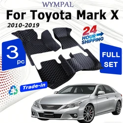 Toyota mark x x130 2010-2019、ラグジュアリーレザーマット、カーペット、ラグ、インテリアパーツ、カーアクセサリー用のカーマット、2011、2012、2013