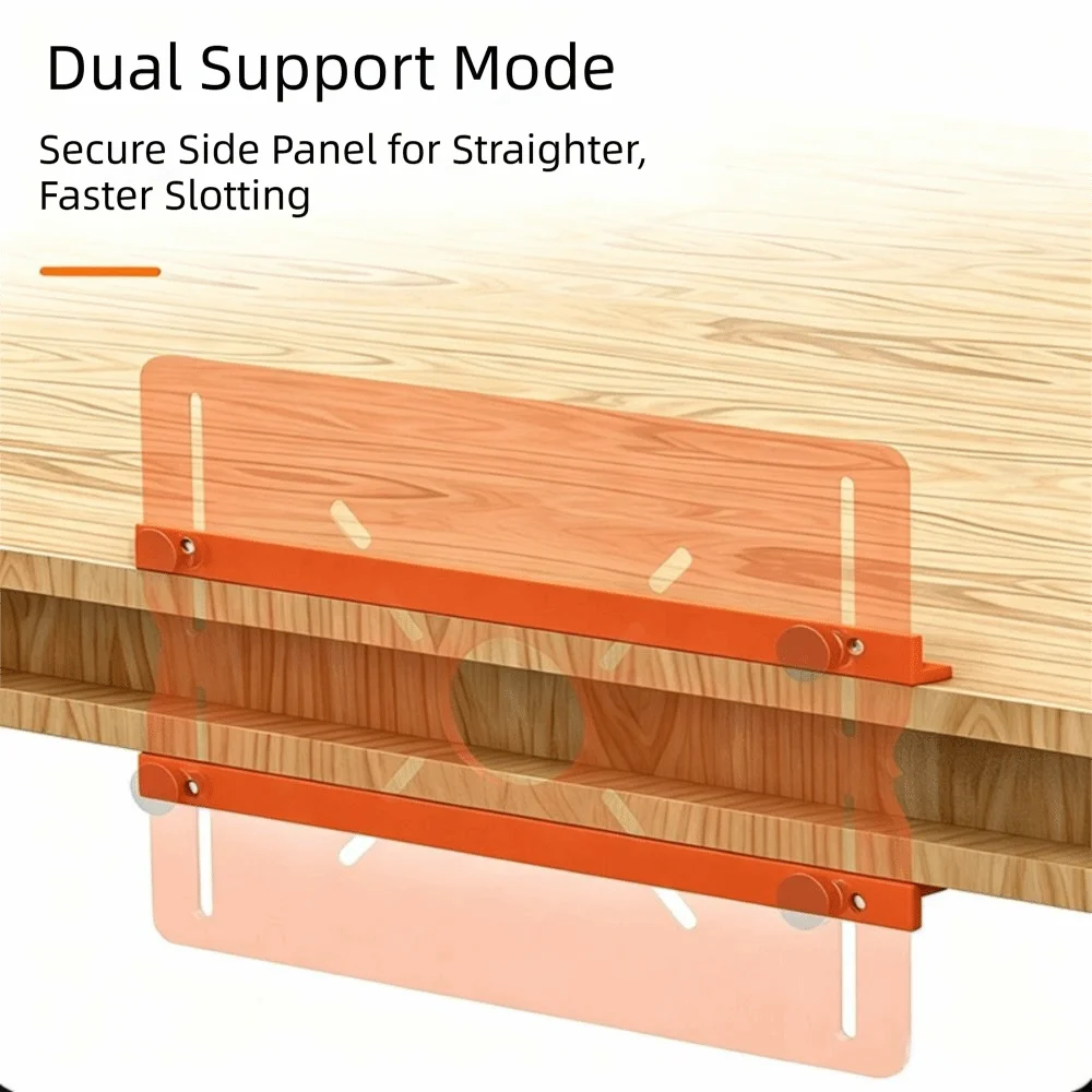 Aluminum Alloy Router Base Plate Plunge Router 210mm* 168mm Woodworking Router Base Plate Dual-fence Router Guide Fence