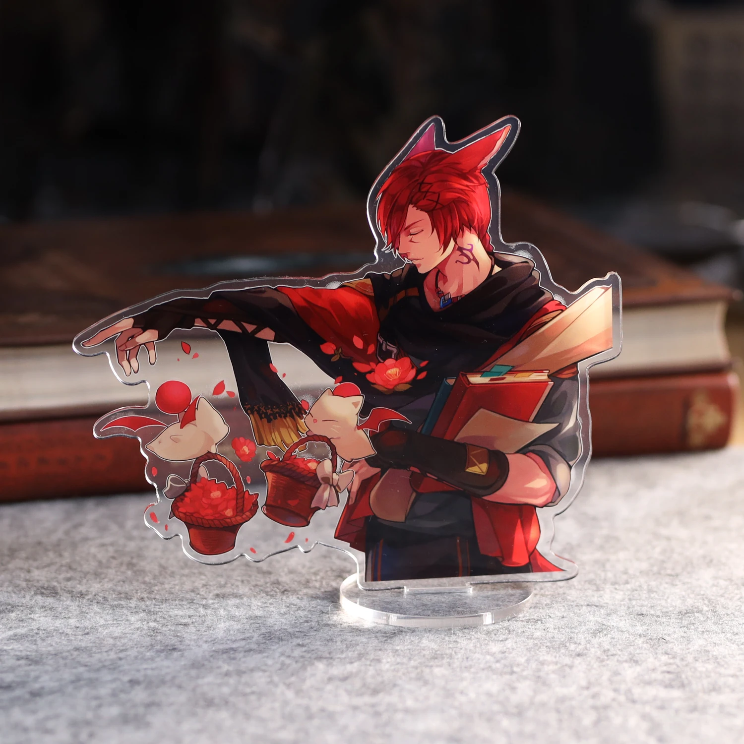 Anime G'raha Tia Cristal Exarch Acrílico Cartoon Figura Stand, Placa Modelo, Decoração De Mesa, Decoração Do Jogo